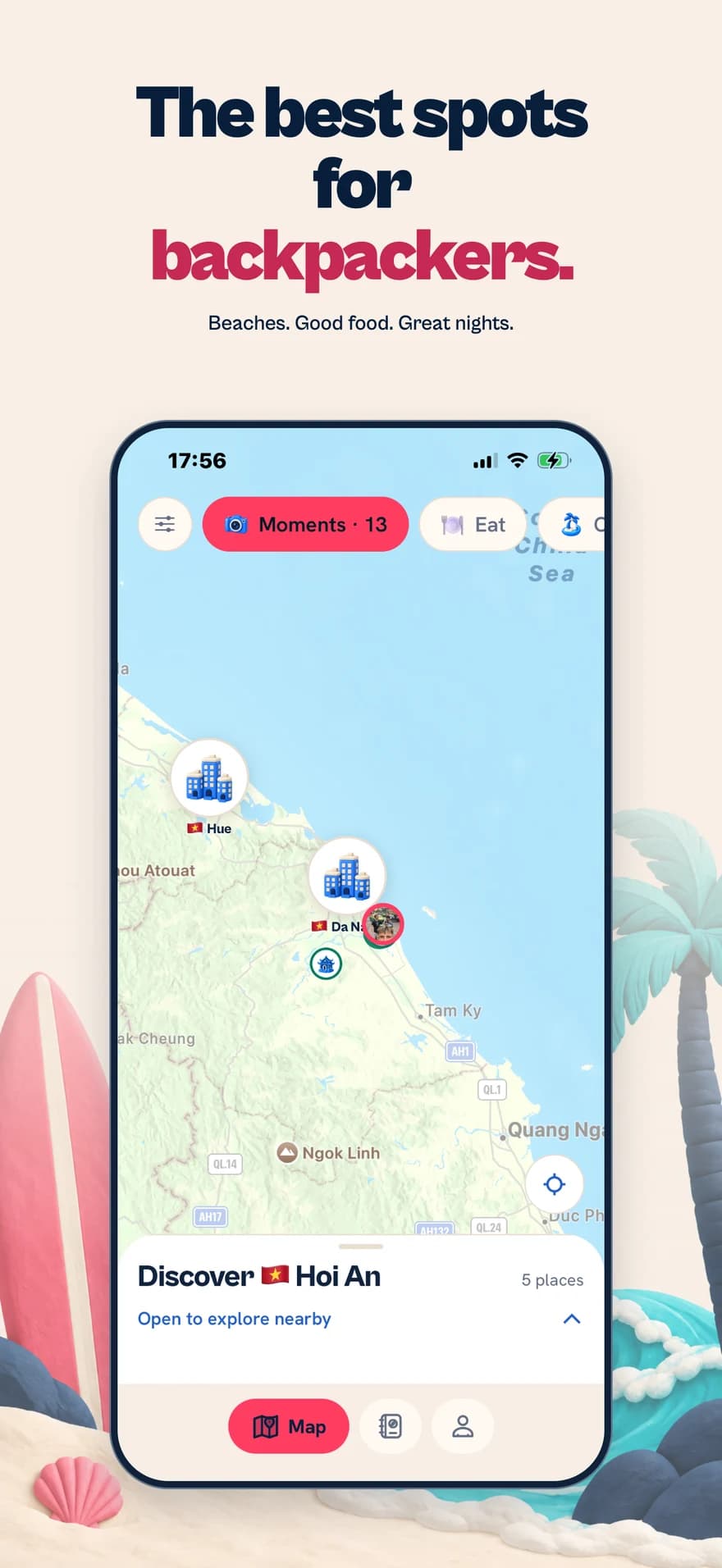 Backpacker spots: the Spixes map