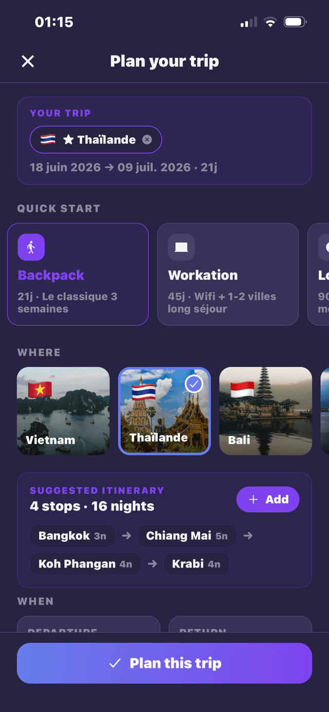 Trip planner